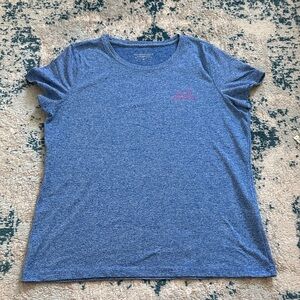 Vineyard Vines Performance Heather Blue Performance Tee size medium